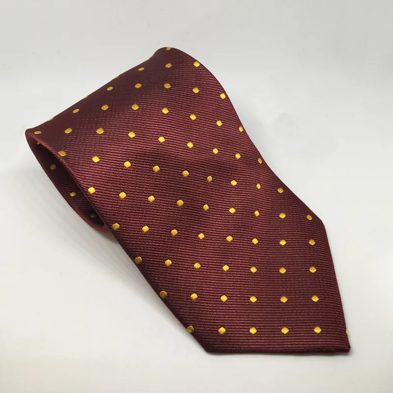 Equetech Showing Tie Polka Dot Junior Burgundy/Canary